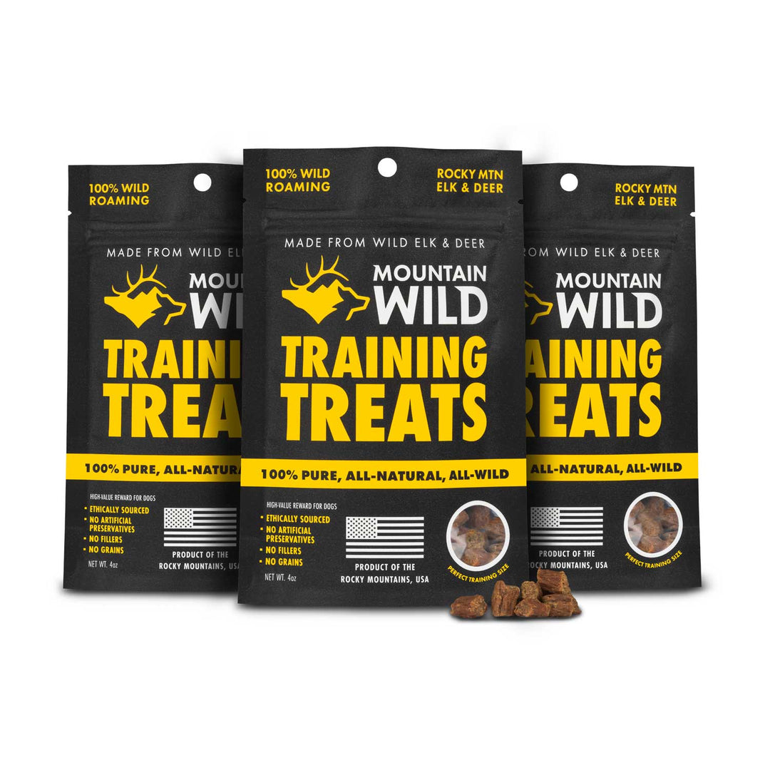 WILD ELK & VENISON TRAINING TREAT NIBS – Mountain Wild Pet